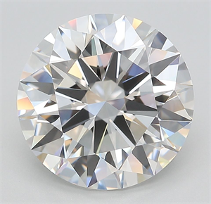 Picture of Lab Grown Diamond 5.21 Carats, Round with Ideal Cut, D Color, IF Clarity and Certified by IGI