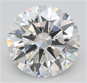 Lab Grown Diamond 5.21 Carats, Round with Ideal Cut, D Color, IF Clarity and Certified by IGI
