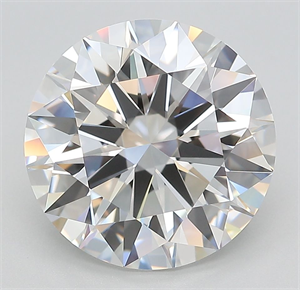 Picture of Lab Grown Diamond 5.21 Carats, Round with Ideal Cut, D Color, IF Clarity and Certified by IGI