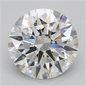 Lab Grown Diamond 3.03 Carats, Round with Ideal Cut, D Color, VVS1 Clarity and Certified by IGI