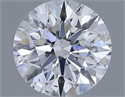 Natural Diamond 0.70 Carats, Round with Excellent Cut, D Color, SI1 Clarity and Certified by IGI