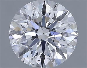 Picture of Natural Diamond 0.70 Carats, Round with Excellent Cut, D Color, SI1 Clarity and Certified by IGI