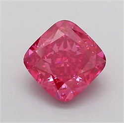 Picture of Lab Grown Diamond 2.10 Carats, CUSHION MODIFIED with  Cut, Fancy Vivid Pink Color, VVS2 Clarity and Certified by IGI