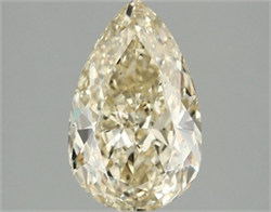 Picture of Lab Grown Diamond 2.08 Carats, Pear with  Cut, Fancy Yellow Color, VS2 Clarity and Certified by IGI