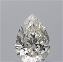 Natural Diamond 0.50 Carats, Pear with  Cut, J Color, SI1 Clarity and Certified by GIA