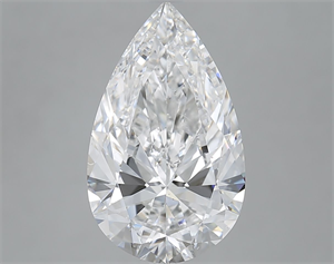 Picture of Natural Diamond 5.01 Carats, Pear with  Cut, E Color, SI1 Clarity and Certified by GIA