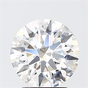 Picture of Lab Grown Diamond 2.52 Carats, Round with Ideal Cut, E Color, VVS2 Clarity and Certified by IGI