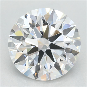Picture of Lab Grown Diamond 2.21 Carats, Round with Excellent Cut, D Color, VVS1 Clarity and Certified by GIA