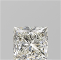Natural Diamond 0.83 Carats, Princess with  Cut, K Color, VS2 Clarity and Certified by GIA