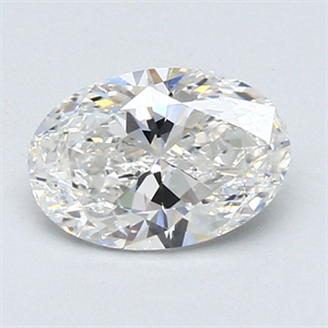 Picture of 0.90 Carats, Oval Diamond with  Cut, G Color, SI1 Clarity and Certified by GIA
