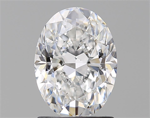 Picture of Natural Diamond 1.50 Carats, Oval with  Cut, E Color, VS2 Clarity and Certified by GIA