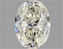 Natural Diamond 1.90 Carats, Oval with  Cut, J Color, SI2 Clarity and Certified by GIA