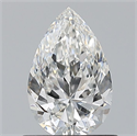 Natural Diamond 0.80 Carats, Pear with  Cut, F Color, VS1 Clarity and Certified by GIA
