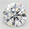 Lab Grown Diamond 2.55 Carats, Round with Excellent Cut, D Color, VVS1 Clarity and Certified by GIA