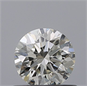 Natural Diamond 0.54 Carats, Round with Excellent Cut, H Color, VVS1 Clarity and Certified by IGI