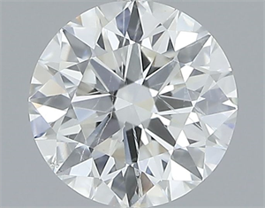 Picture of Natural Diamond 0.53 Carats, Round with Excellent Cut, F Color, SI2 Clarity and Certified by IGI