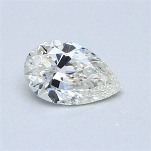 Picture of Natural Diamond 0.50 Carats, Pear with  Cut, I Color, VS2 Clarity and Certified by GIA