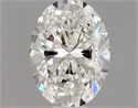 Natural Diamond 0.50 Carats, Oval with  Cut, F Color, VVS2 Clarity and Certified by GIA