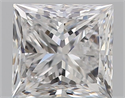 Natural Diamond 0.72 Carats, Princess with  Cut, D Color, VS2 Clarity and Certified by GIA