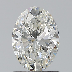 Foto Diamante Natural 0.90 quilates, Ovalado , Color H, claridad VS2 y certificado GIA de
