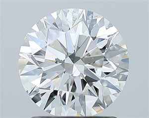 Foto Diamante Natural 1.50 quilates, Redondo , Color F, claridad SI1 y certificado GIA de