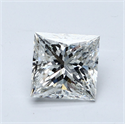 Diamante Natural 1.50 quilates, Princesa , Color E, claridad SI2 y certificado GIA