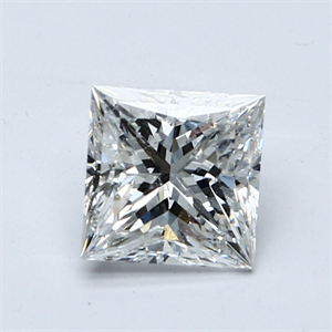 Foto Diamante Natural 1.50 quilates, Princesa , Color E, claridad SI2 y certificado GIA de