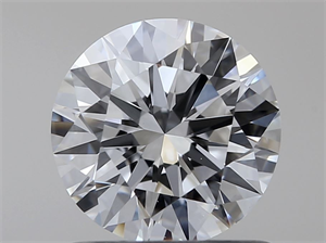 Picture of Natural Diamond 0.80 Carats, Round with Excellent Cut, D Color, VS2 Clarity and Certified by GIA