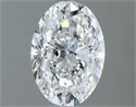 Natural Diamond 1.32 Carats, Oval with  Cut, F Color, SI2 Clarity and Certified by GIA