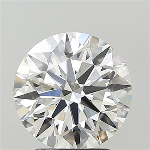 Picture of Lab Grown Diamond 3.10 Carats, Round with Ideal Cut, F Color, VVS2 Clarity and Certified by IGI