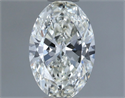 Natural Diamond 0.61 Carats, Oval with  Cut, I Color, VVS1 Clarity and Certified by IGI