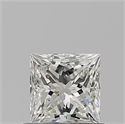 Natural Diamond 0.63 Carats, Princess with  Cut, I Color, VS1 Clarity and Certified by GIA