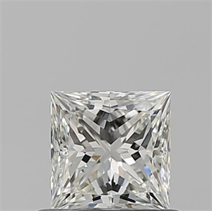 Picture of Natural Diamond 0.63 Carats, Princess with  Cut, I Color, VS1 Clarity and Certified by GIA