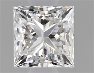 Picture of Natural Diamond 0.70 Carats, Princess with  Cut, F Color, VS2 Clarity and Certified by GIA