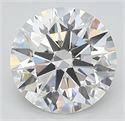 Lab Grown Diamond 3.63 Carats, Round with Ideal Cut, E Color, VVS2 Clarity and Certified by IGI
