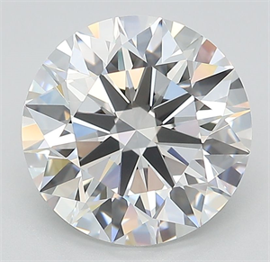 Picture of Lab Grown Diamond 3.63 Carats, Round with Ideal Cut, E Color, VVS2 Clarity and Certified by IGI
