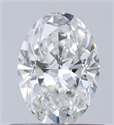 Natural Diamond 0.51 Carats, Oval with  Cut, G Color, SI2 Clarity and Certified by GIA