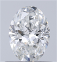 Natural Diamond 0.51 Carats, Oval with  Cut, G Color, SI2 Clarity and Certified by GIA