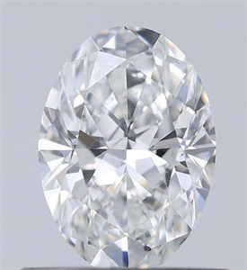 Picture of Natural Diamond 0.51 Carats, Oval with  Cut, G Color, SI2 Clarity and Certified by GIA