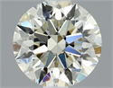 Natural Diamond 0.65 Carats, Round with Excellent Cut, N Color, SI1 Clarity and Certified by GIA