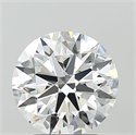 Lab Grown Diamond 3.02 Carats, Round with Ideal Cut, E Color, VVS2 Clarity and Certified by IGI
