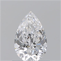 Diamante Natural 0.73 quilates, De pera , Color D, claridad VS2 y certificado GIA