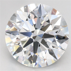 Picture of Lab Grown Diamond 4.11 Carats, Round with Excellent Cut, D Color, VVS1 Clarity and Certified by GIA