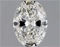Natural Diamond 0.52 Carats, Oval with  Cut, G Color, VVS1 Clarity and Certified by GIA