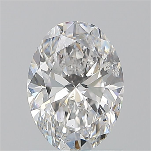 Foto Diamante Natural 1.20 quilates, Ovalado , Color E, claridad SI2 y certificado GIA de