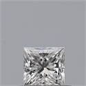 Diamante Natural 0.31 quilates, Princesa , Color E, claridad VVS2 y certificado GIA