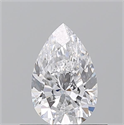 Diamante Natural 0.50 quilates, De pera , Color D, claridad VS2 y certificado GIA