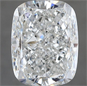 Natural Diamond 3.02 Carats, Cushion with  Cut, H Color, VS2 Clarity and Certified by GIA
