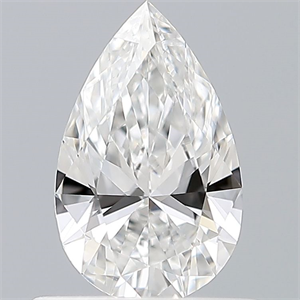 Picture of Natural Diamond 0.50 Carats, Pear with  Cut, E Color, VVS2 Clarity and Certified by GIA