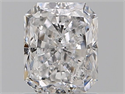 Diamante Natural 1.21 quilates, Radiante , Color D, claridad SI2 y certificado HRD